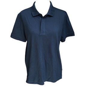 Everlane The Performance Polo Shirt Navy Blue Size Medium